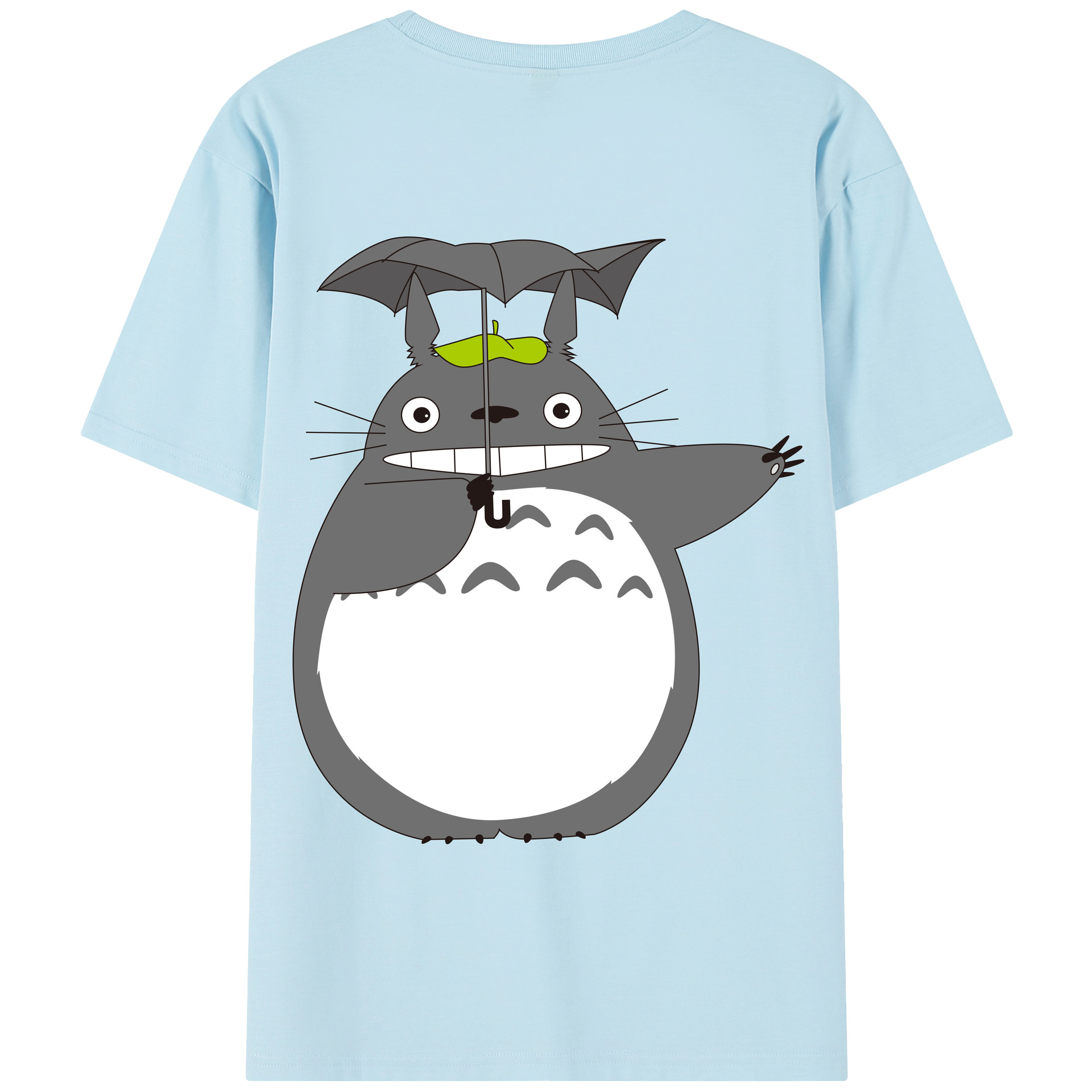 （画像用） となりのトトロ 草壁メイ 草壁サツキ My Neighbor Totoro Satsuki Kusakabe Mei Kusakabe 綿100％半袖Tシャツ（背面プリント）
